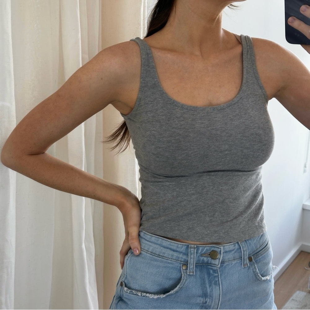 Brandy Melville Gray Women's Tank Top